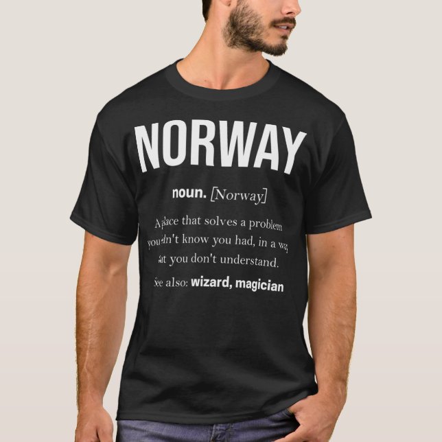 Norway Vikings Oslo Fjord Elk Norge Norway (10) T-Shirt (Front)