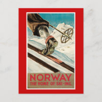 Norway Vintage Travel Poster