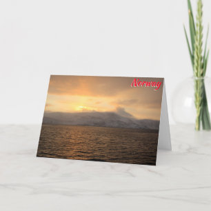 Norway winter coast card