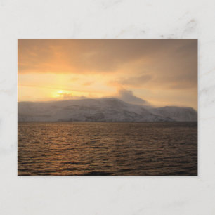 Norway winter coast postcard