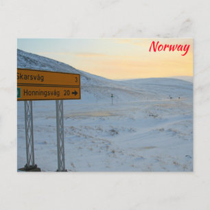 Norway winter postcard