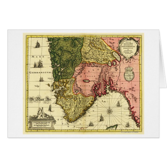 NorwayPanoramic MapNorway (Front Horizontal)
