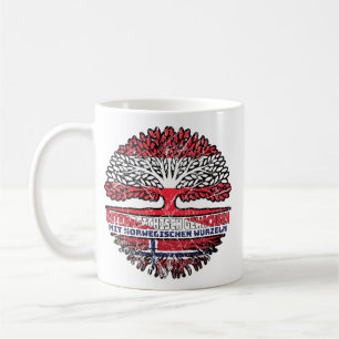 Norwegen Norwegisch Österreichisch Österreich Baum Coffee Mug