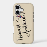 Norwegian American Entwined Hearts Cell Phone Case