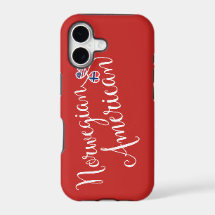 Norwegian American Entwined Hearts Cell Phone Case