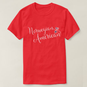 Norwegian American Entwinted Hearts T-Shirt