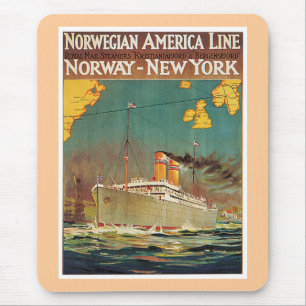 Norwegian American Line Mouse Pad