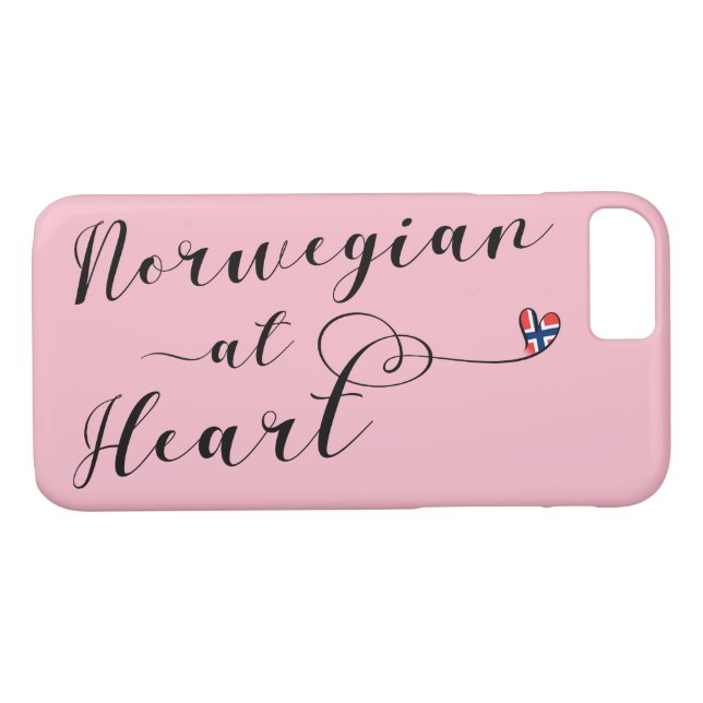Norwegian At Heart Mobile Phone Case (Back (Horizontal))