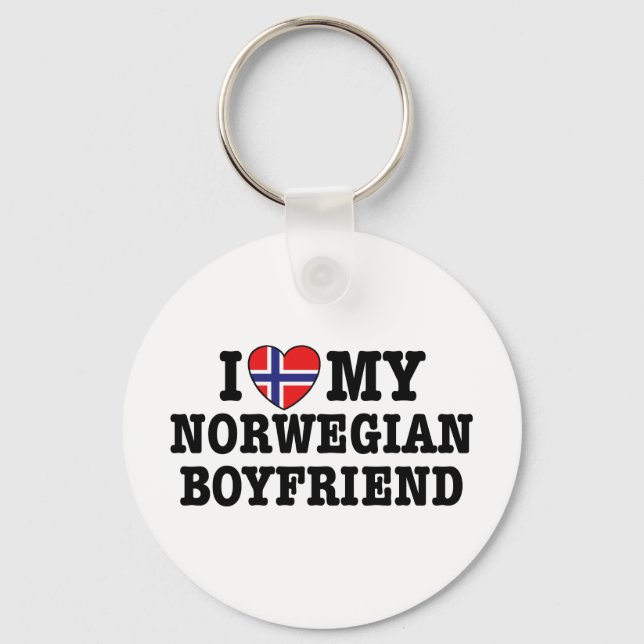 Norwegian Boyfriend Keychain (Front)