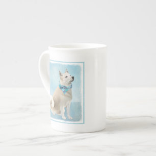 Norwegian Buhund Painting - Cute Original Dog Art Bone China Mug