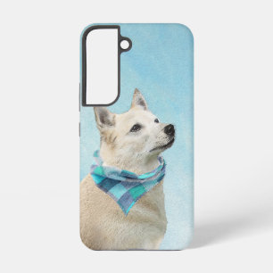 Norwegian Buhund Painting - Cute Original Dog Art Samsung Galaxy Case