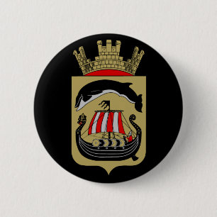 Norwegian Coat of Arms 2 Inch Round Button