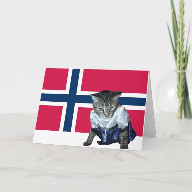 Norwegian Constitution Day card template (Front)