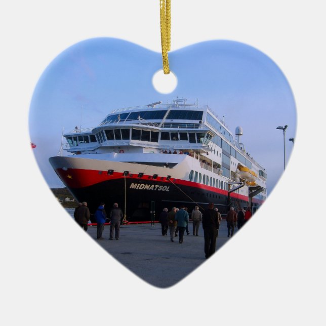 Norwegian cruise ship ceramic ornament (Front)