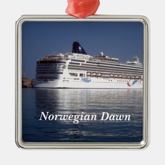 Norwegian Dawn Metal Ornament (Front)