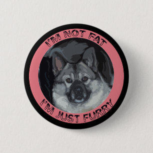 Norwegian Elkhound 2 Inch Round Button