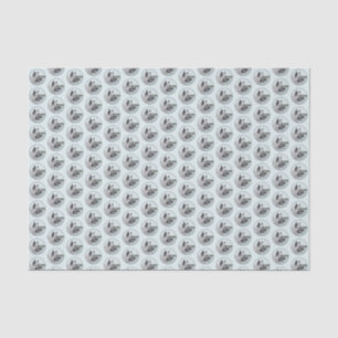 Norwegian Elkhound at Village Painting - Dog Art Tissue Paper