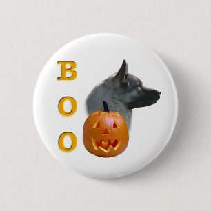 Norwegian Elkhound Boo 2 Inch Round Button