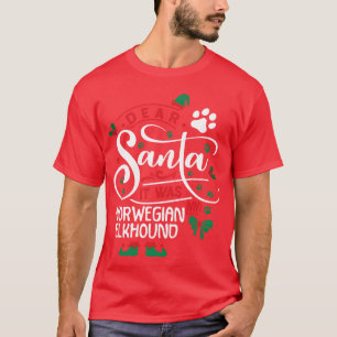 Norwegian Elkhound Dog Christmas Dog breed family T-Shirt