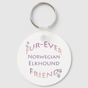Norwegian Elkhound Furever Keychain