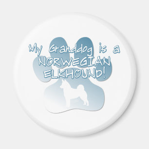 Norwegian Elkhound Granddog Magnet