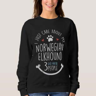 Norwegian Elkhound Graphic for Women, Girls and No Sweatshirt