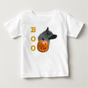 Norwegian Elkhound Halloween Boo Baby T-Shirt