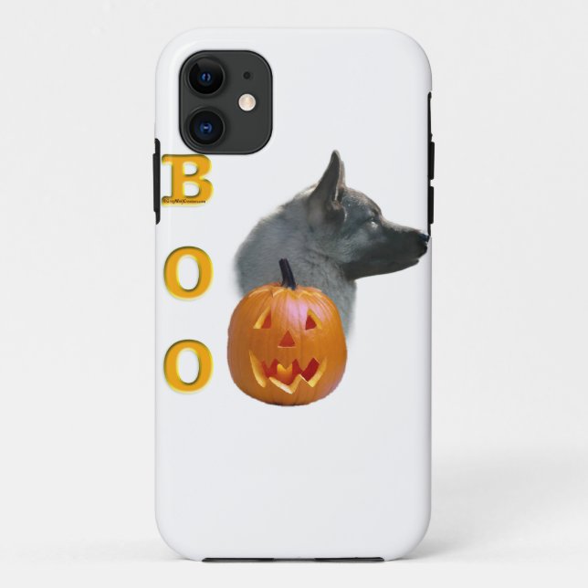 Norwegian Elkhound Halloween Boo Case-Mate iPhone Case (Back)