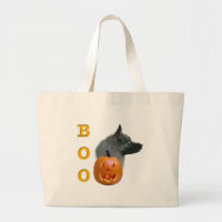 Norwegian Elkhound Halloween Boo