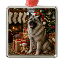 Norwegian elkhound holiday