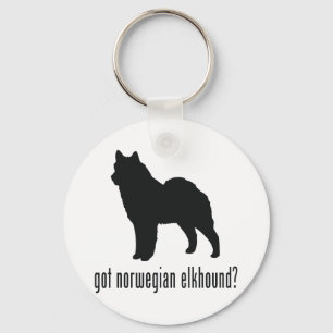 Norwegian Elkhound Keychain