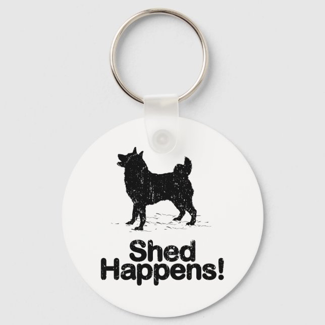 Norwegian Elkhound Keychain (Front)