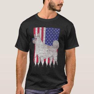 Norwegian Elkhound Patriotic Dog USA Pride America T-Shirt