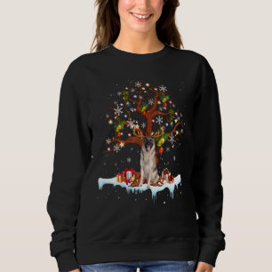 Norwegian Elkhound Reindeer Costume Christmas Orna Sweatshirt