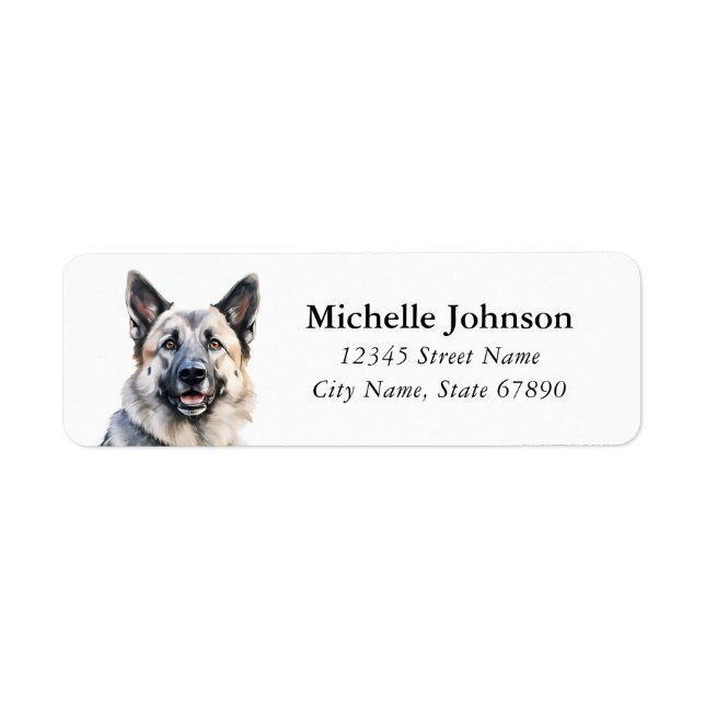 Norwegian Elkhound Return Address Labels (Front)