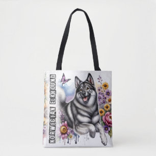 Norwegian Elkhound Tote Bag