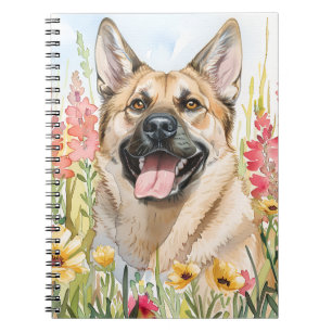Norwegian Elkhound Watercolor Journal