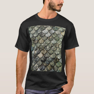 Norwegian Fish Scale Pattern Slate Roof T-Shirt