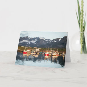 Norwegian Fishing Boats Travel Photo Card