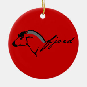 Norwegian Fjord Ceramic Ornament