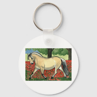 Norwegian Fjord HORSE ART Keychain