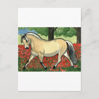 Norwegian Fjord HORSE ART Postcard