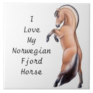 Norwegian Fjord Horse Customizable  Tile