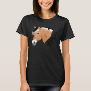 Norwegian Fjord Horse For Fjords Dark Rider T-Shirt