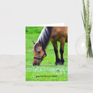 Norwegian Fjord Horse Greeting Card