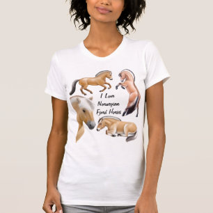 Norwegian Fjord Horse Love Customizable T-Shirt