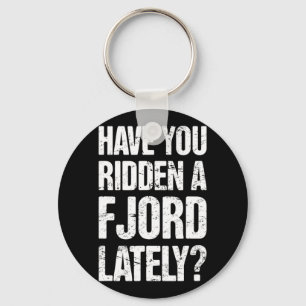 Norwegian Fjord Horseback Riding Fjord Keychain