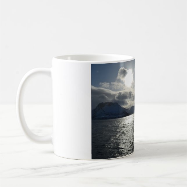 Norwegian Fjord In Winter Coffee Mug (Left)