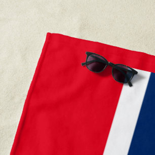 Norwegian flag beach towel