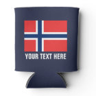 Norwegian flag can coolers | Norway beer holders